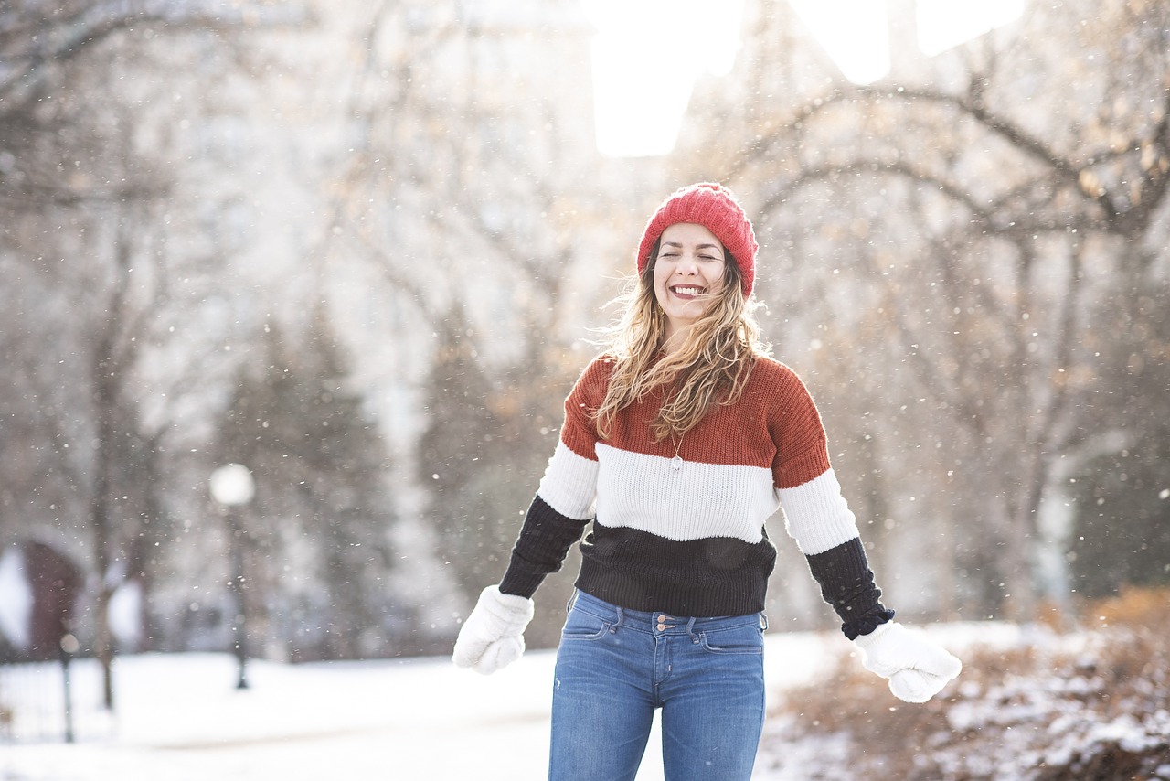 woman happy