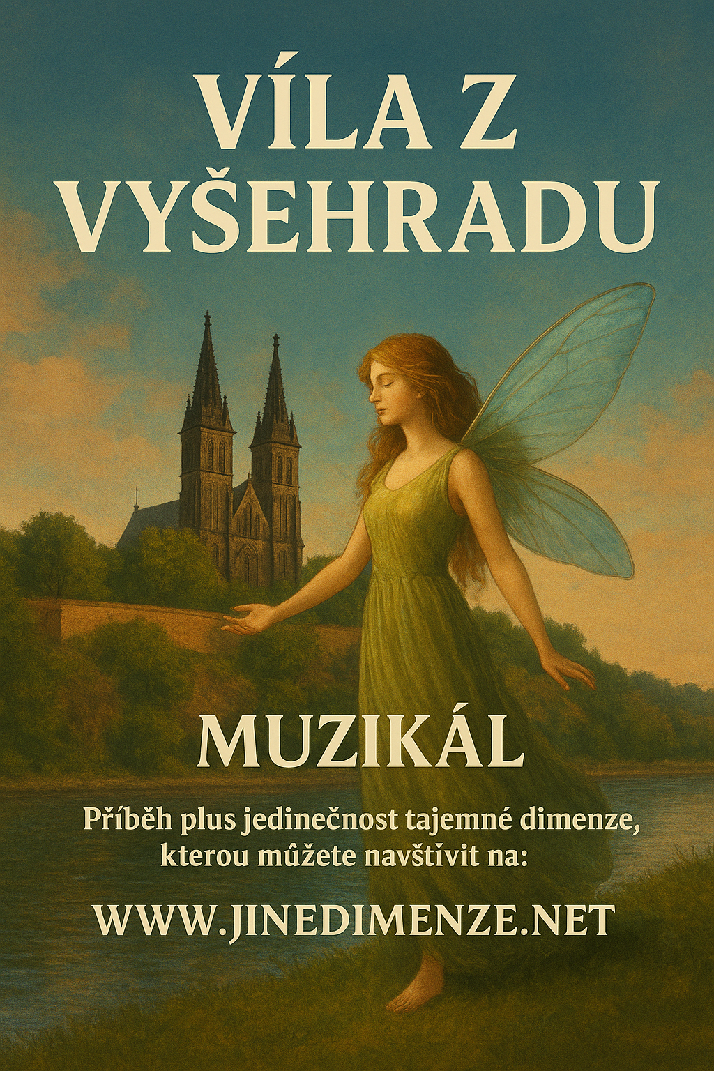 Vila nad Vysehradem pri zapadu slunce